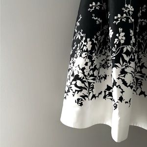 White House | Black Market Floral Midi Skirt